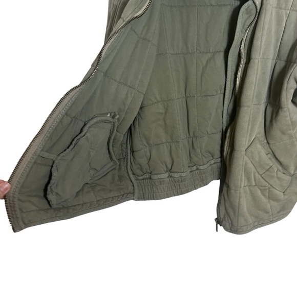 Free People Light Green Dolman Quilted Knit Jacket Small - Picture 9 of 16